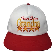 Four Star Grandpa Snapback 5 Panel Cap Multicolor One Size Adjustable Signatures