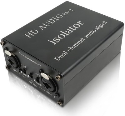 happymusic Professional Hum Eliminator XLR 1/4 inch, Dual Channel Ground... 