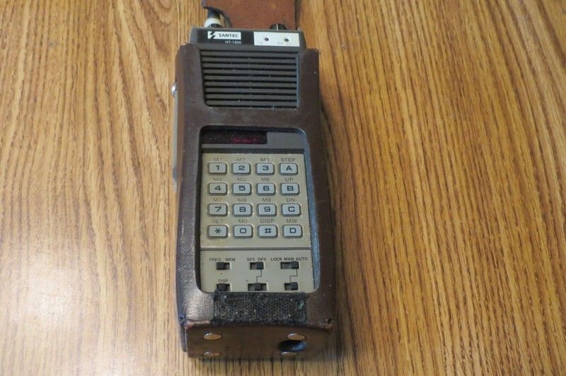 Santec HT-1200 Amateur Radio. with case. For parts only. Being SOLD AS IS.