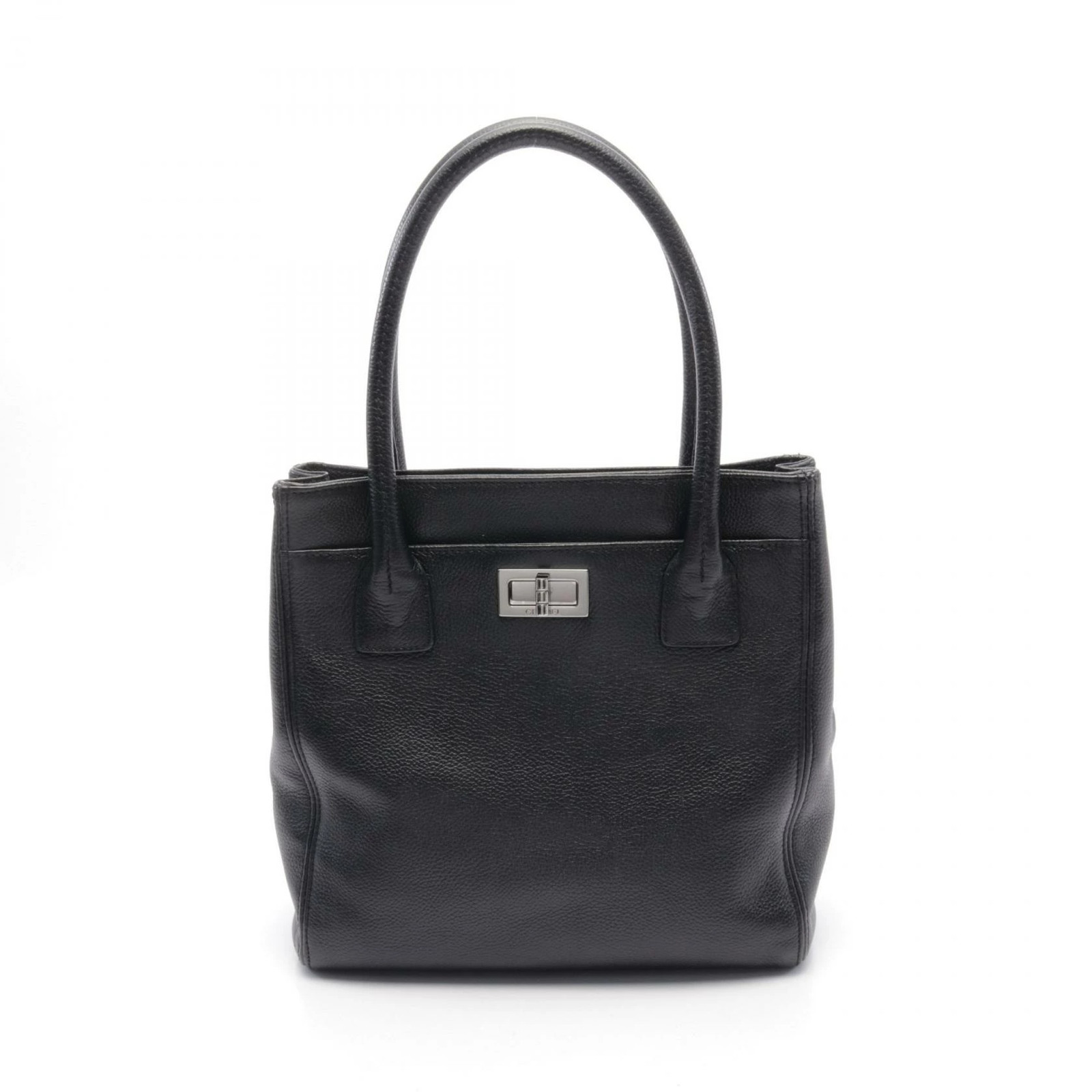 Chanel 2.55 Executive Tote Bag Leather Women'S Black 10