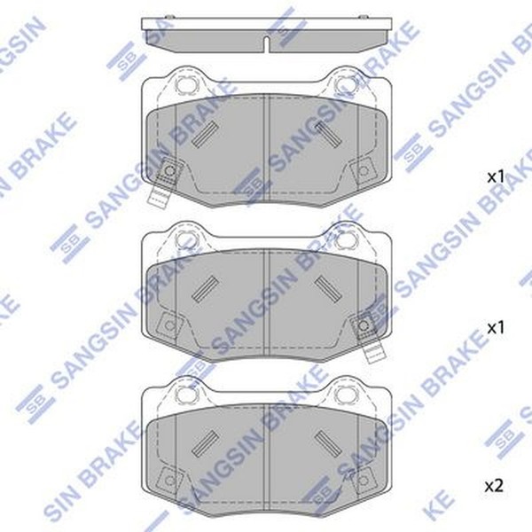 Bremsbelagsatz Scheibenbremse Hinterachse FüR Chevrolet Camaro Corvette-image