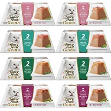 Purina Fancy Feast Gems Variety 8-Pack, 2 each of Salmon Tuna Chicken and Beef