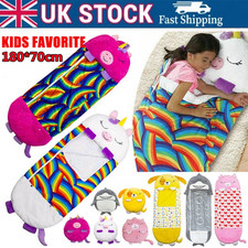 Kids Large Sleeping Bag Napping Napper Play Pillow Warm Camping Unicorn Husky UK