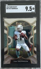 2020 PANINI SELECT TUA TAGOVAILOA SGC 9.5 ROOKIE CARD FALCONS ALABAMA RC