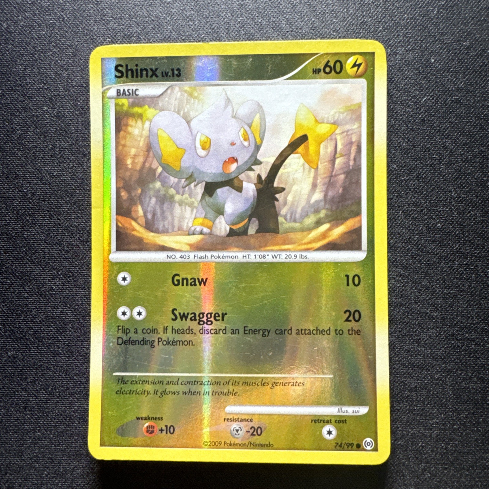 Shinx #74/99-Platinum Arceus-Reverse Holo-Pokemon 2009