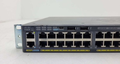 Cisco Catalyst 2960-X 48-Port, GbE PoE+ 10GbE Switch P/N: WS