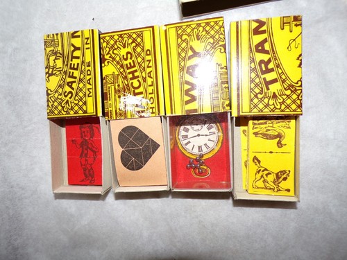Set mit 4 kleinen Boxen Kopfbruch - TRAMWAY SAFETY MATCHES - Bild 2 von 4