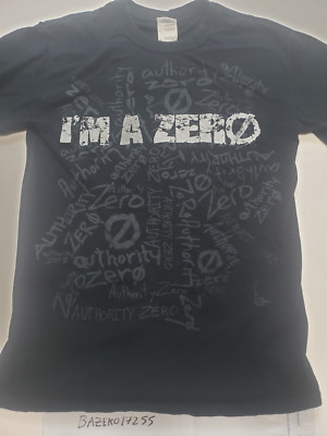 Authority Zero I'm A Zero Black T-Shirt Size Small