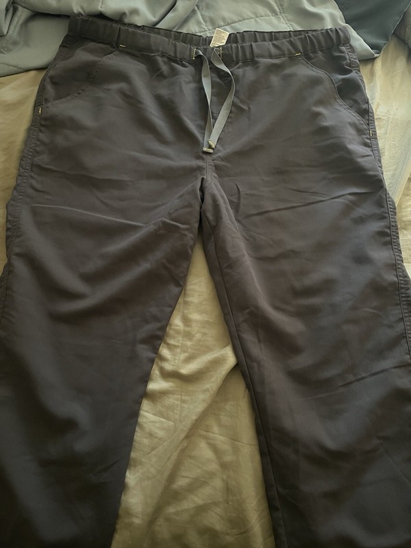 MENS FIGS SCRUBS SIZE 2XLARGE CHARCOAL GREY  BOTTOMS BASIC PANT