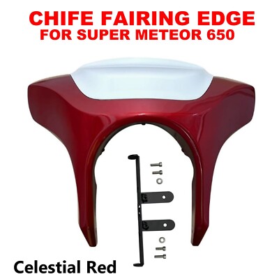 ''CHIFE FAIRING EDGE,CELESTIAL RED'' FIT FOR ROYAL ENFIELD SUPER METEOR 650