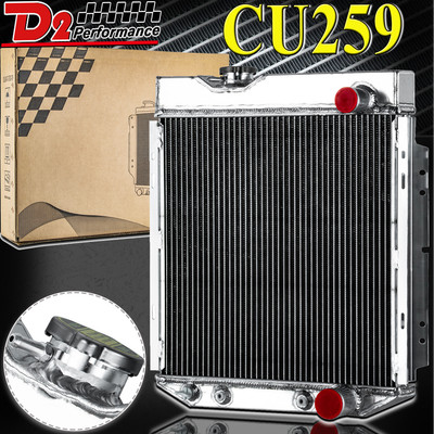 CU259 4 Row Radiator For 65-66 Mustang 60-65 Ford Ranchero Falcon Mercury Comet