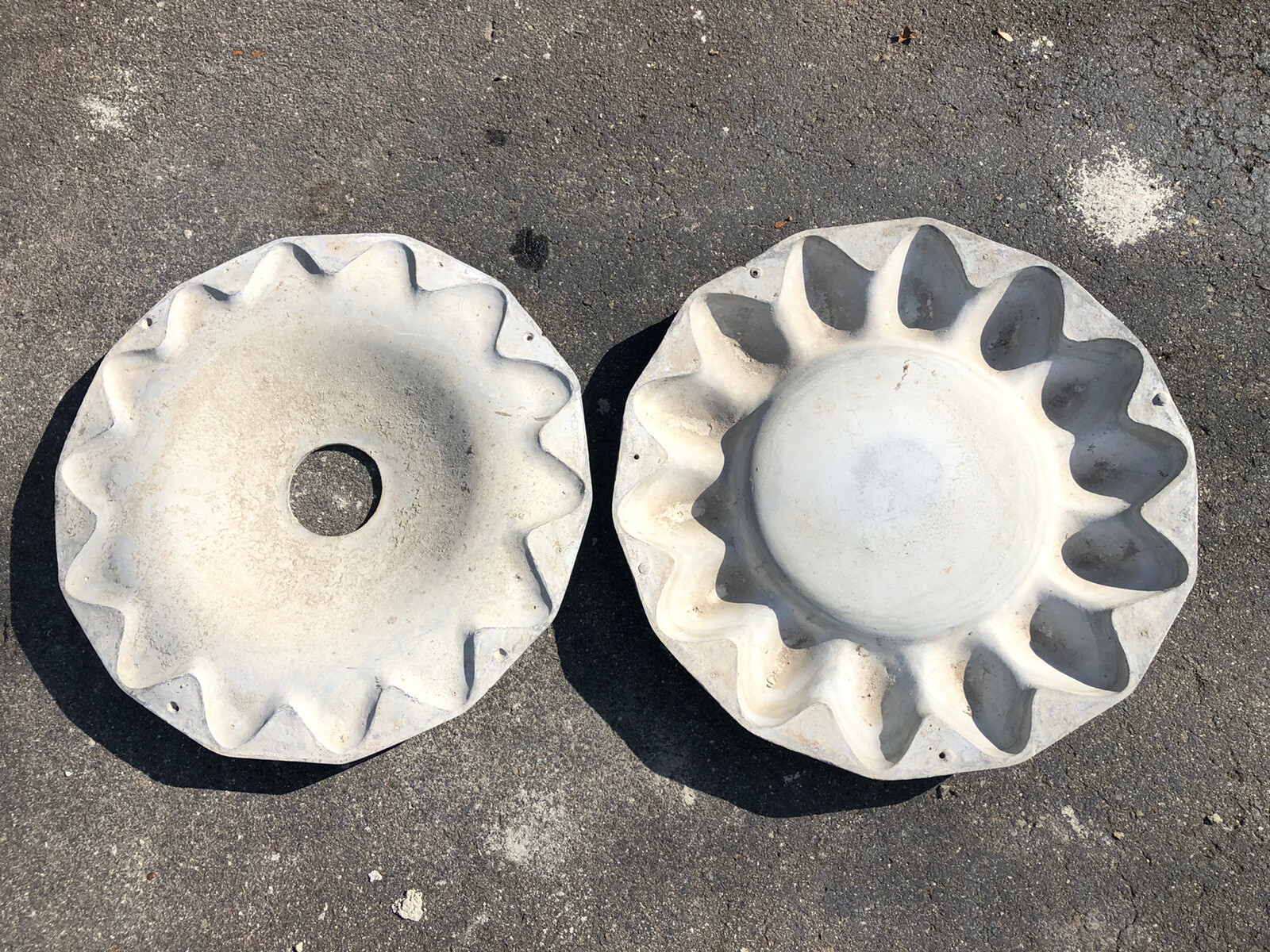 Aluminum Concrete Mold, Serrated Medium Bath Bowl Mold eBay