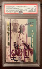 1995 Kevin Garnett Signature Rookies Autobilla Auto PSA RC RARE DNA POP 2 NH