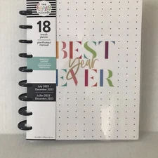 2022-2023 The Happy Planner 18-Month Planner Vertical Best Year Ever Jul - Dec