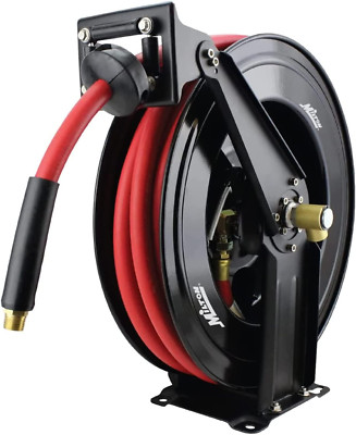 2780-50D - Steel Dual Arm Auto-Retractable Air Hose Reel 1/2 X 50 Ft. Rubber H