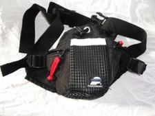  Performance Waist Belt Fanny Pack Bag Running Carrier Black 3 Pockets 