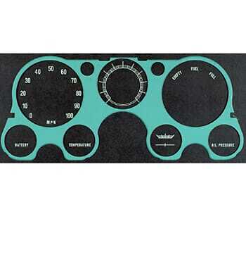 1967-72 Instrument Cluster Face-w/o Tach for Chevy, GMC Truck