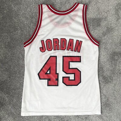 Vintage Michael Jordan Champion Jersey NBA Chicago Bulls #45