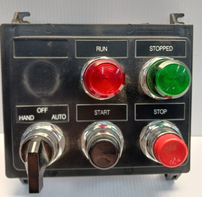 EATON 2100 MCC BUCKET CONTROL STATION HOA START/STOP PUSHBUTTON RUN/STOP LIGHT
