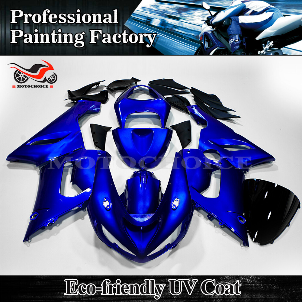 Blue Fairing Kit For Kawasaki Ninja ZX6R 636 2005 2006 ZX636C
