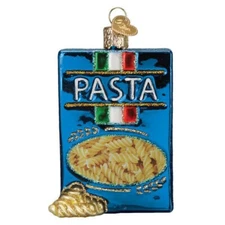 Old World Christmas BOX OF PASTA (32627) Glass Ornament w/ OWC Box