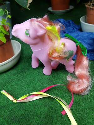 My Little Pony Vitage G1 US Magic Message: Windy 1984 HK + 4 ribbons