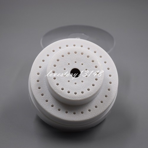 Boîtier Rond Pour Fraises Dentaires - 60 Trous, Avec Couvercle, Pour Haute Et Basse Vitesse