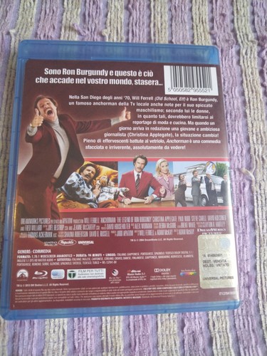 ANCHORMAN BLU RAY FUORI CATALOGO TESTED LA LEGGENDA DI RON BURGUNDY WILL FERRELL - Foto 3 di 7
