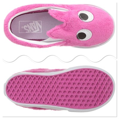 pink vans with fur