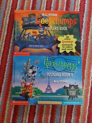 Gänsehaut Postkartenbuch 1 und 2 R L Stine Vintage Klassiker Kunsthüllen