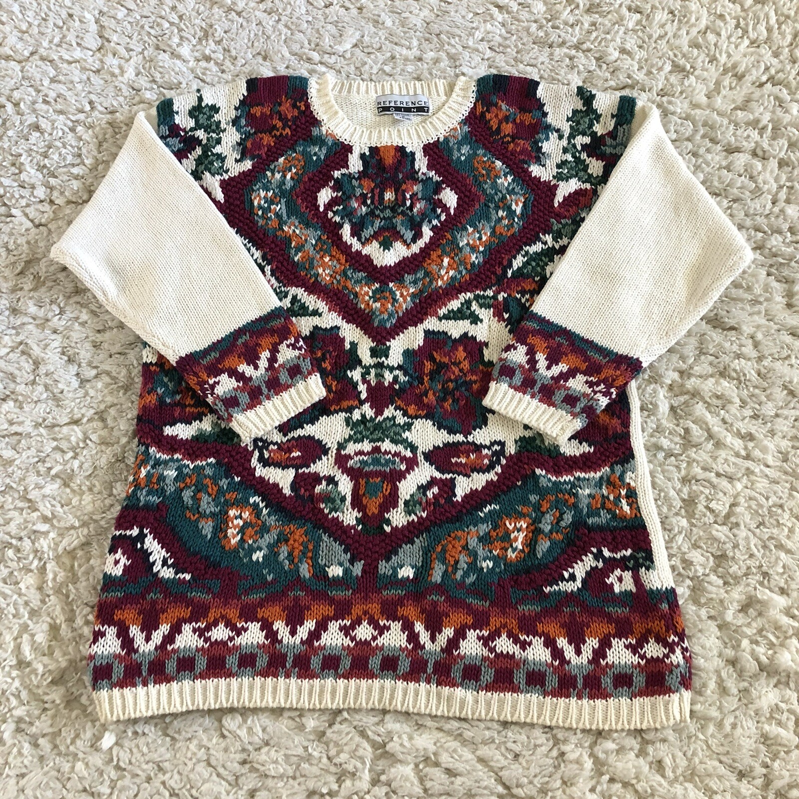 Reference Point Womens Sweater Medium Oversized F… - image 1