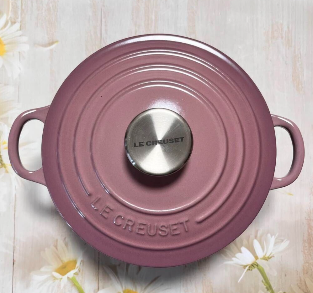 Le Creuset Cocotte Ronde 18cm Mauve Pink - Japan | eBay