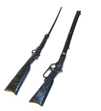 2 Vintage 1960- 70's Original Marx Johnny, Jane West Others Rifles Near mint