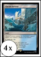MTG - 4 x Glacial Fortress - Playset of 4 - Lord of the Rings Commander