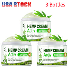 3 80ml Hemp Pain Relief Cream Natural Pain Relief for Joint Muscle Nerve Pain
