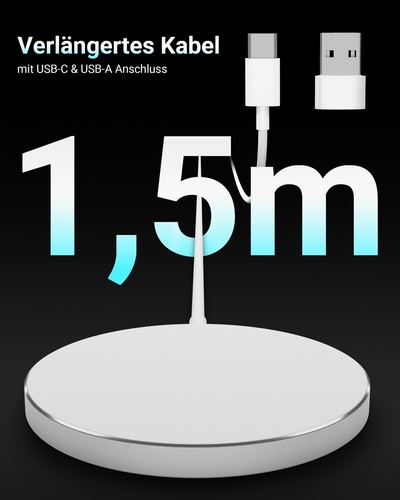 MagSafe Ladegerät Hülle für Apple iPhone 16 15 14 13 12 Magnet Wireless Charger - Bild 14 von 32