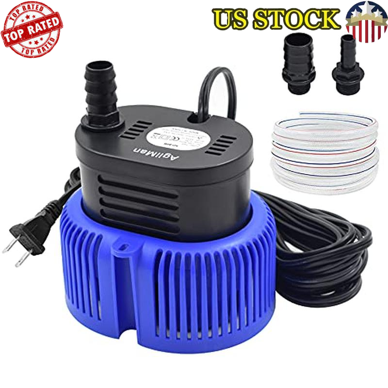 Submersible Pool Cover Pump 850GPH Water Removal W/ 16ft Hose 25ft Cord New