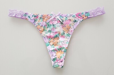 Valery Damen Premium String Blumen Lila Gr: 42
