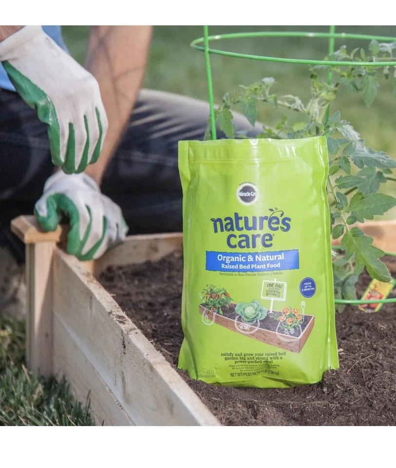 Корма для цветов и овощей Miracle-Gro Nature's Care 6 шт., пакеты 3 фунта, 18 фунтов Всего - Изображение 3 из 3