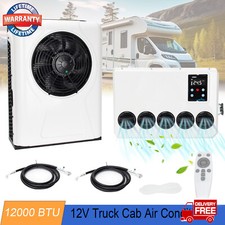 12000btu Truck Cab Ac Air Conditioner Split Fit Semi Trucks Bus Rv Caravan 960w