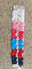 Buttons  Bows 12-Pack Hair Clips Strips Mutiple color choices