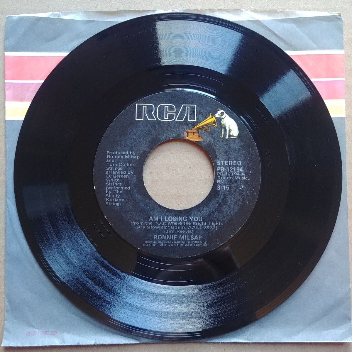 RONNIE MILSAP Am I Losing You 45 7