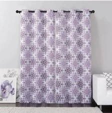 VCNY Grommet Panel Mosaic Blackout Rye 40in X 84in