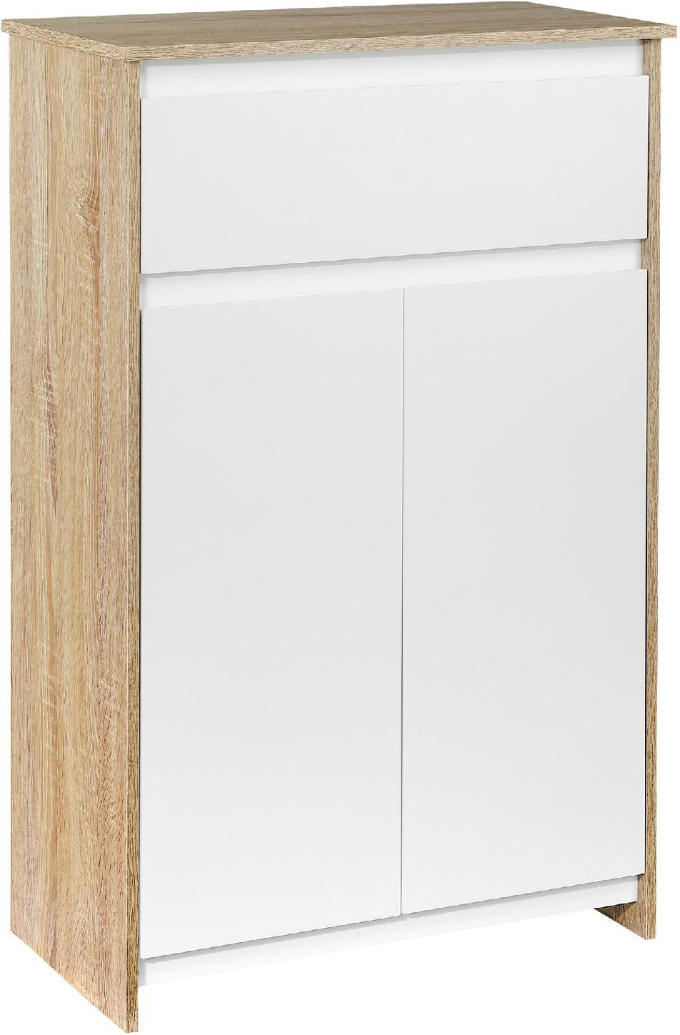 Nova Deco Mobile Bagno salvaspazio Multiuso con cassetto Legno Bianco 319834