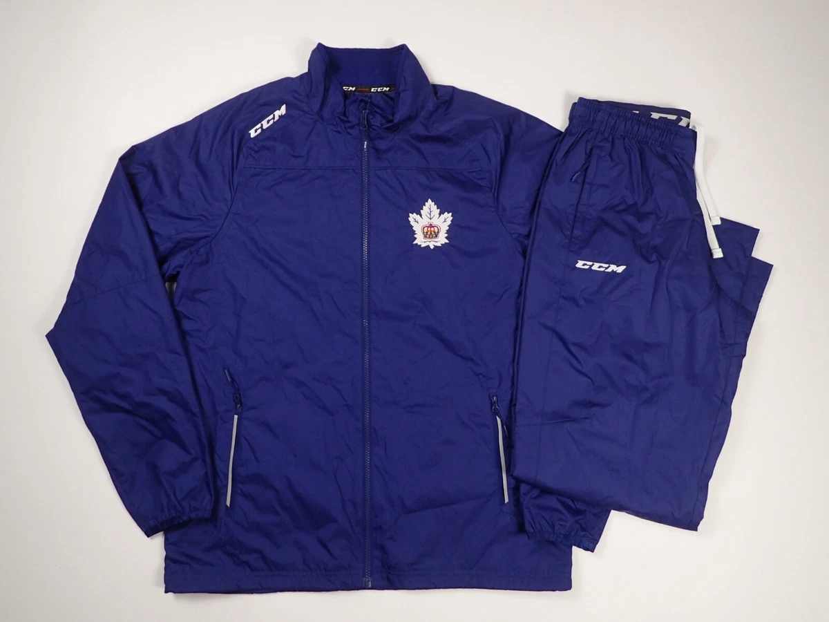 CCM Toronto Marlies Pro Stock Return Rink Suit Tracksuit Jacket and Pants  MEDIUM