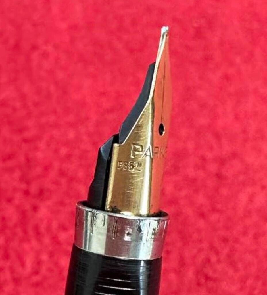 Parker 75 Vintage Fountain Pen Silver 14K XF Sterling Silver No Box F/S