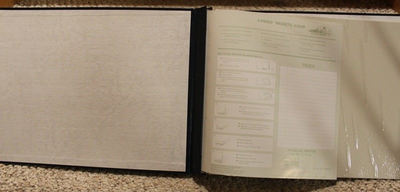 Big Photo Album Jumbo 20 Page in Navy Blue from Vintage Pioneer Deluxe