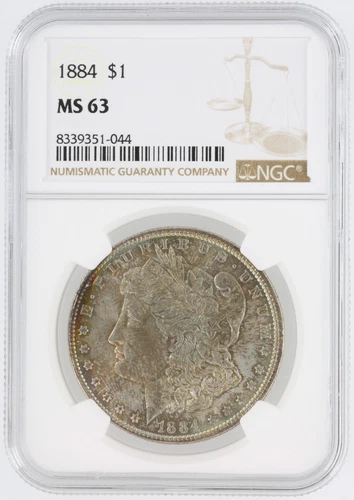 1884 Morgan Silver Dollar NGC MS63 S$1 Philadelphia Minted No Reserve