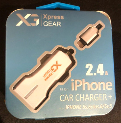 Xpress Gear iphone / Apple USB Cable And Car Charger iPhone