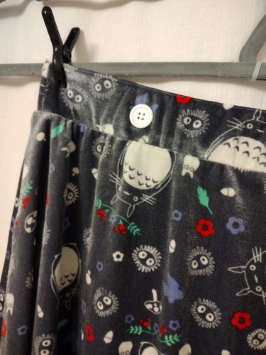 My Neighbor Totoro Hot Topic Velvet Skirt Plus Size 3 3x Studio Ghibli Gray - Picture 7 of 9